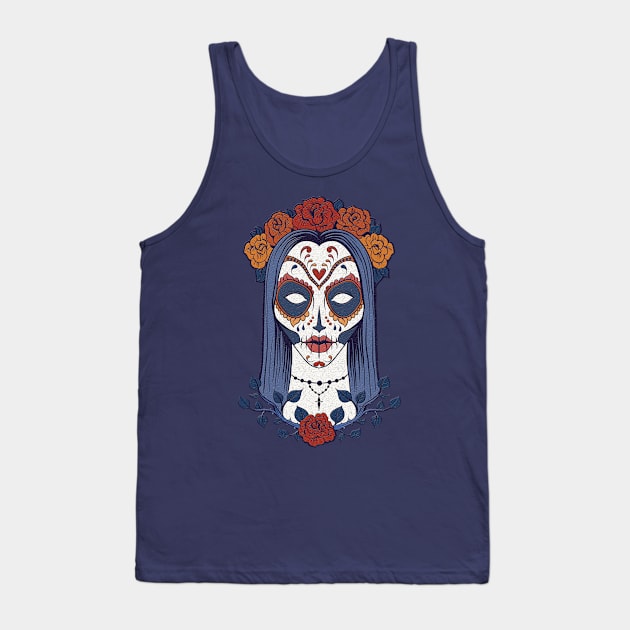 La Catrina Azul Tank Top by Art-Man